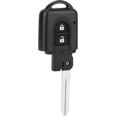 2 Knoppen Afstandsbedieningssleutel Behuizing Case Cover Vervanging Past voor Nissan Qashqai X Trail black