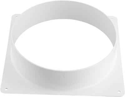 Ventilatie Flens - Buisaansluiting PVC - Luchtkanalen Monteren - Duurzaam Plastic Materiaal - 100mm - Wit