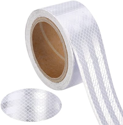 Reflecterende Plakband 10 m x 5 cm, Waterdicht en Hoge Intensiteit voor Fietsen en Voertuigen, Veiligheid en Zichtbaarheid Verhogen