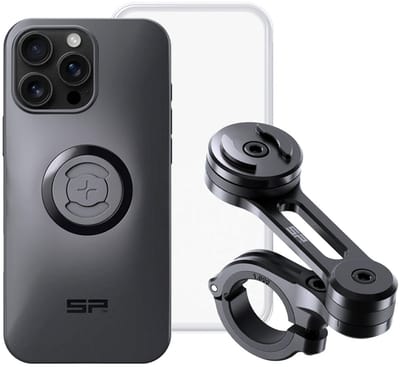 SP-Connect Moto Bundle - Geschikt voor iPhone 15 Pro - Complete Weerbestendige Motorhouder bestaande uit Moto Mount Pro, Phone Case en Weather Cover