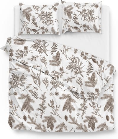 Zohome Esme Dekbedovertrek - Tweepersoons - Flanel - 200x200-220cm - Wit