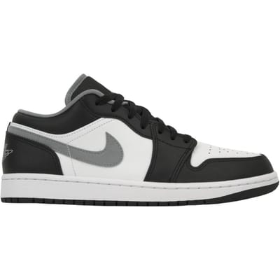 Air Jordan 1 Low Zwart Medium Grijs Unisex Sneakers Wit 553558-040 42 gray