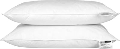 Homescapes Hoofdkussens 50x75 cm – Set van 2 – Medium Zacht – Ganzenveren & Dons – Anti-Allergisch – Voor Zijslaper & Nekklachten – OEKO‑TEX®, RDS Gecertificeerd