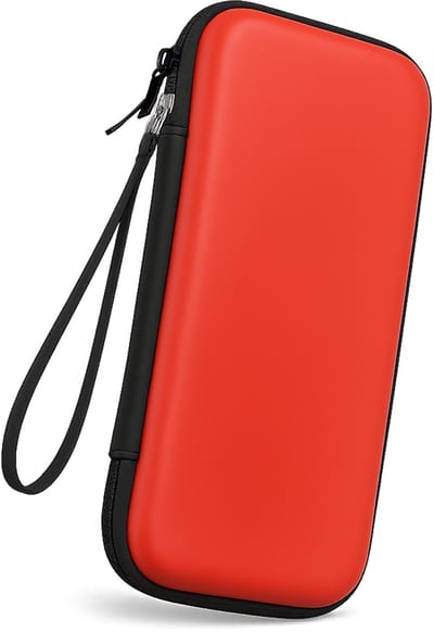 Hoesje Geschikt voor Nintendo Switch 2 Case Hoes Hard Cover Koord - Bescherm Case Geschikt voor Nintendo Switch 2 Hoes - Rood