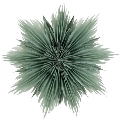 Kerstster star 60cm turquoise met pendel