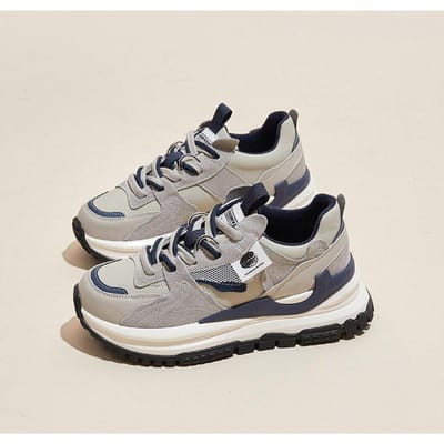 Schoenen met dikke zool Waffle Retro Forrest Gump Dames Lente Nieuw Casual Alles-match Toon Voeten Klein Sportief Papa Schoenen 40
