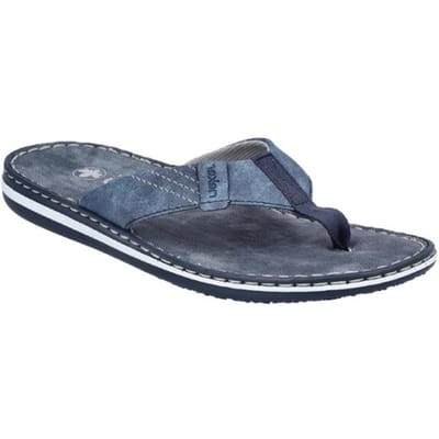 Rieker Morelia Slippers blauw Imitatieleer - Maat 43