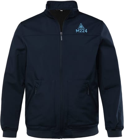 Men Plus - Heren - Softshell jasje opstaande kraag - Navy blauw - Maat L