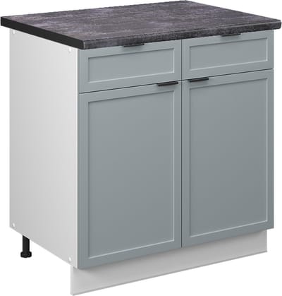 Vicco Fame-Line Keukenonderkast – 80 cm, WB Antraciet Licht blauw-grijs