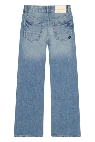 Vingino Girls Coco Jeans Mid Blue Wash Maat: 2 | Spijkerbroeken Outlet | Unisex | Blauw