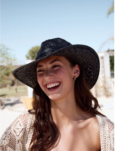 Next - Dames - Western Hat - Zwart
