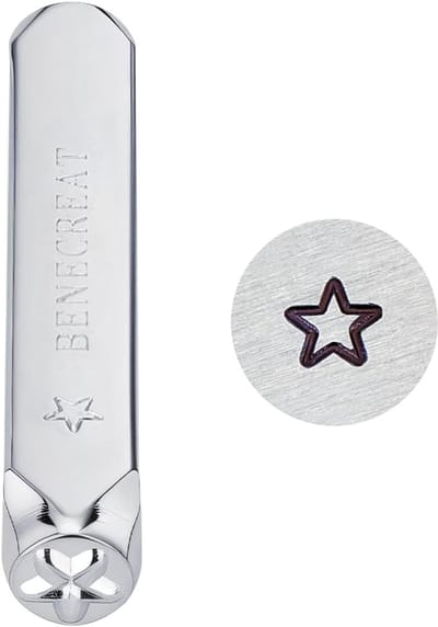 Metaalstempel Set - Stempel Gereedschap - Metaal Bewerken - Gegalvaniseerd Koolstofstaal - 6mm Indruk - Zilver