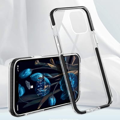 Hoesje Geschikt voor iPhone 13 Pro Hoesje silicone cover Transparent - Hoesje Geschikt voor iPhone 13 Pro Case Shockproof Shell Protective Heavy Duty met Bumper Cover zwart