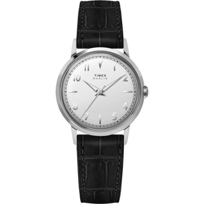 Timex Marlin TW2Y37600 Horloge - Leer - Zwart - Ø 34 mm