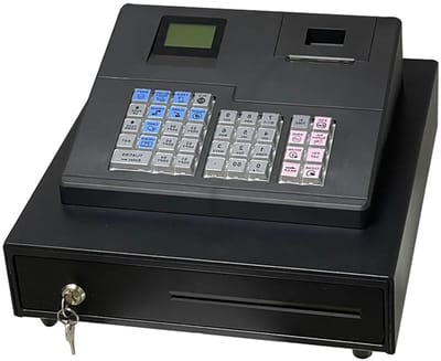 Kassasysteem - Verkoopterminal - Winkelverkopen Beheren - Softwarebeheer Via PC - 38 Toetsen - Zwart