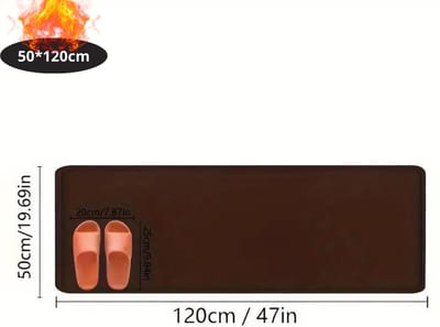 Nivard Badmat - Douchemat - Antislip - Wc Mat - Toiletmat - Badkamermat - Koffie - 50x120
