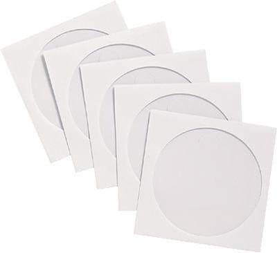Dailygoods- CD Hoezen 126x126mm - Papierhoezen - Met venster - Inhoud 50 - Perfect voor opslag - Beschermt waardevolle data - Cd Enveloppen