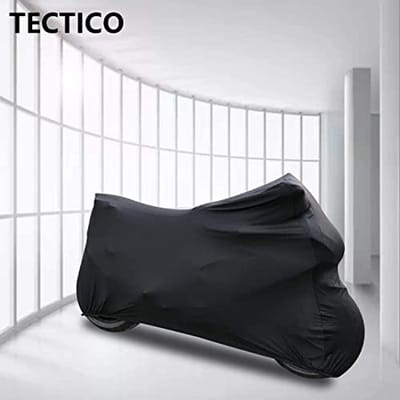 Dekzeil voor Binnenmotorfiets - Ademend en Rekbaar - XL Bescherming voor Garage of Motor Show - Zwart 230 x 95 x 125 cm
