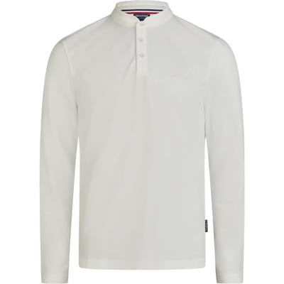 Pique polo met lange mouwen Hechter