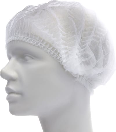Wegwerp Haarnetjes wit 250 stuks - Non Woven - Latexvrij Maat L Romed - Wit - Polypropyleen, hydrofoob, spingebonden - Geschikt voor de voedselindustrie - Latexvrij