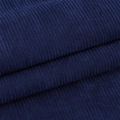 2×1.5m Corduroy Stof in Midnight Blue voor Kussens, Kleding en Meubelbekleding - Perfect voor Naaien en Creatieve Projecten