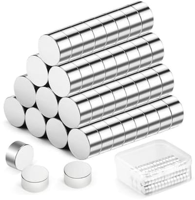 Mini magneten 60 stuks - Rond, 6 x 3 mm, Neodymium - Ideaal voor knutselen en sterke grip voor whiteboard, prikbord, en meer