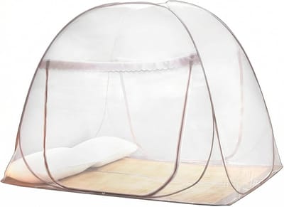 Famanu – Klamboe voor bed, pop-up klamboe, opvouwbaar met dubbele deur, 150x200x150cm