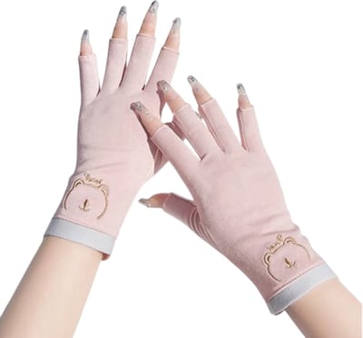 1 Paar UV Beschermende Nagelhandschoenen - Anti-UV Gel Glove Vingerloos, Manicure en Nagelkunst Tools, LED Lamp en Stralingsbescherming, Nagelverzorging en UV Bescherming
