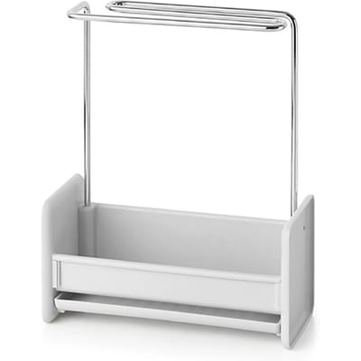 Afdroogrek voor vaatdoeken Compact Veelzijdig Afneembaar Keuken Aanrecht Zeep Spons Organizer white