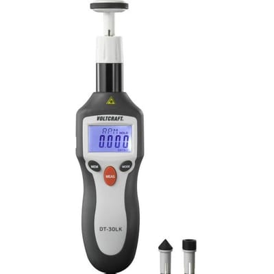 VOLTCRAFT DT-30LK Toerenteller Mechanisch, Optisch 2 - 20000 omw/min 2 - 200000 omw/min