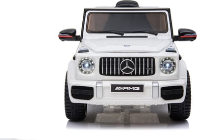 Elektrische Kinderauto Mercedes-Benz G63 AMG Wit 12V Met Afstandsbediening