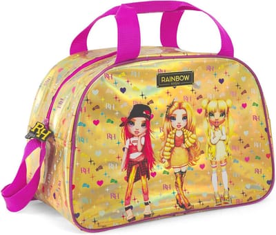 Sporttas Meisjes - Gymtas Kinderen - Sporten en Reizen - Verstelbare Schouderbanden - 28x41x21 cm - Goud Paars