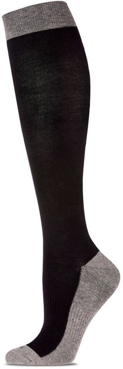 MeMoi WellFit Premium Contrast Compressiesokken Dames Modieuze Tweekleurige Steunkousen 1 Paar