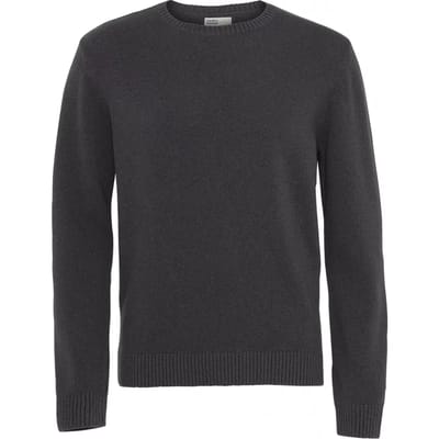 Wollen trui met ronde hals Colorful Standard Classic Merino lava grey