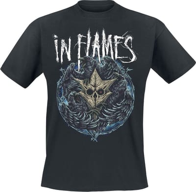 In Flames Jesterhead Raven Heren T-shirt - zwart - S