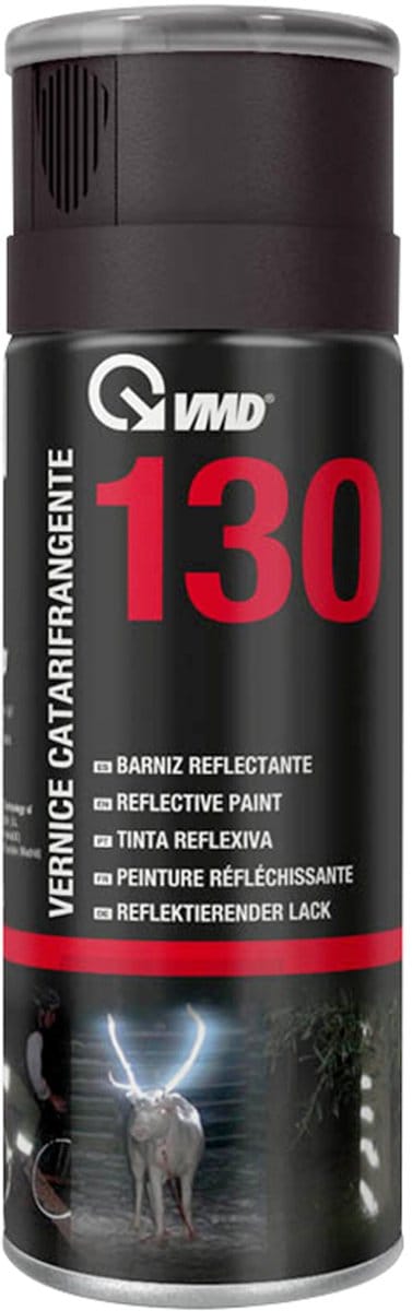 Reflecterende Verf Spray - 400ml - Acryl Met Glasbolletjes - Extra Zichtbaarheid - Voor Fiets Motor Helm Kleding Bewegwijzering - Weerbestendig [17330]