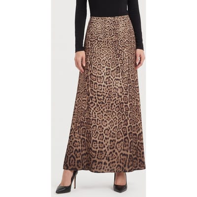 GUESS Alanis Midi Skirt Charming Leopard Deg Taglia: 48 | Minigonne Outlet | Donna