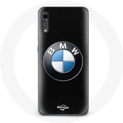 Coque - MANIACASE - Huawei P20 - Logo BMW - Noir - Protection Rigide noir