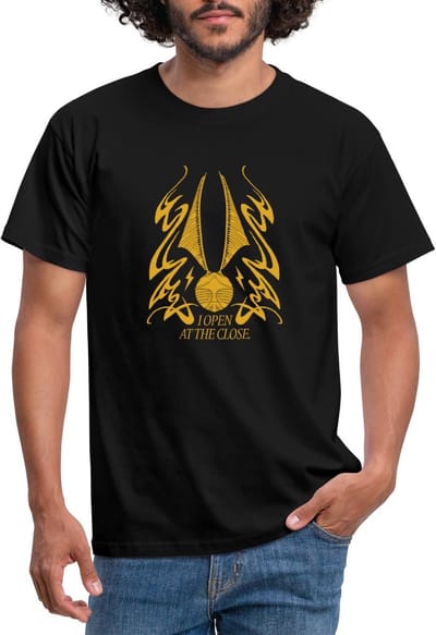 Harry Potter Gouden Snaai I Open At The Close T-Shirt Heren