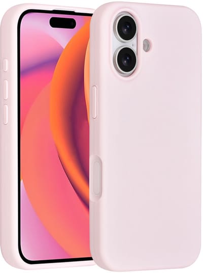 TUNIQ telefoonhoesje voor Apple iPhone 16 - Siliconen backcover - Roze