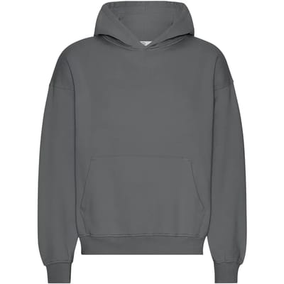 Oversized sweatshirt met capuchon Colorful Standard Organic Lava Grey