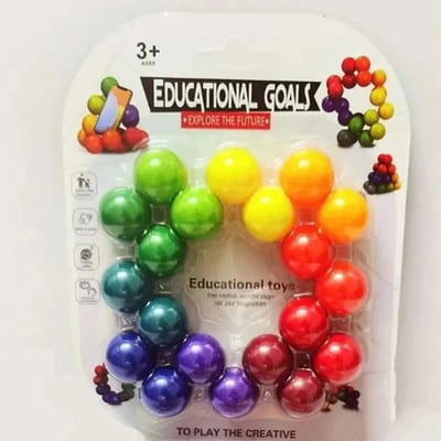 Sensorisch Fidget Speelgoed Educatieve Kleurbal 3D Roterend Montessori Spel voor Stress & Angstverlichting Telefoonhouder Speelgoed Kerstcadeaus yellow
