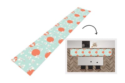 Keukenloper - Loper keuken - Patroon - Vis - Japan - Dier - 300x50 cm - Keukenloper vinyl