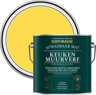 Rust-Oleum Geel Keuken muurverf - Citroensorbet 2,5L