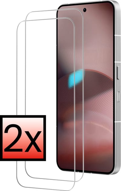 Screenprotector - 2 Stuks - Geschikt voor Nothing Phone (3) - Extra Sterk - Beschermglas - Gehard Glas - Tempered Glass - Screen Protector - Bescherm Cover