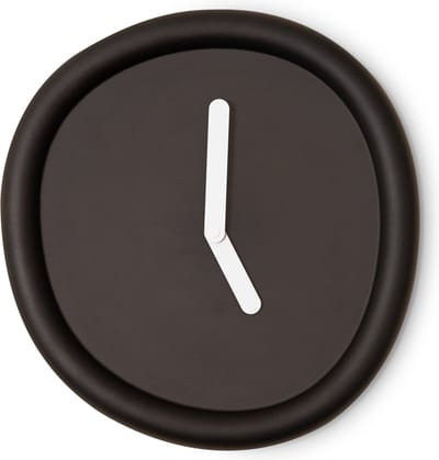 Ronde Klok Zwart / Round Clock Black - Design klok Werkwaardig