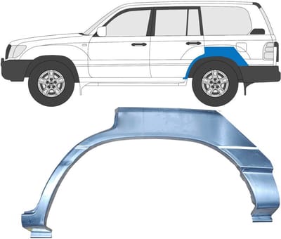 Reparatiepaneel achterspatbord voor Toyota Land Cruiser J100 1998-2007 / Links