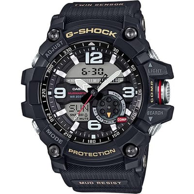 Casio Heren RVS 200M Waterbestendig Digitaal Schokbestendig Kwarts Horloge GG-1000-1A zwart