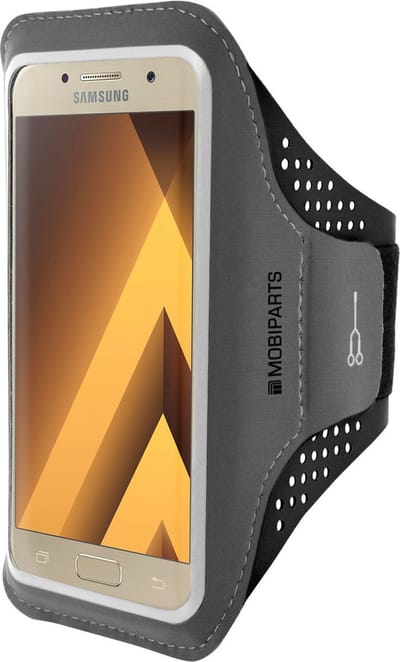 Hardloop Sportarmband geschikt voor Samsung Galaxy A3 (2017) - Zwart - Mobiparts