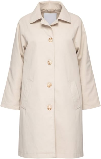 OMBRE Jas - Lange Mouw - Knopen - Effen Beige M